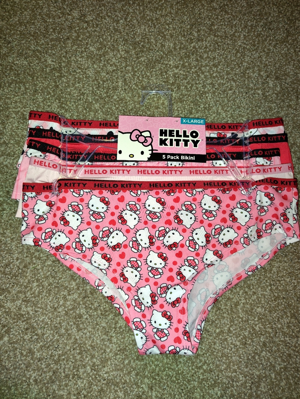 NWT Women's 5 Pack Of XL Hello Kitty Bikini Panties